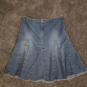 Old Navy Blue A-Line Denim Skirt